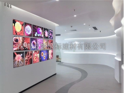 人造石墙面连廊