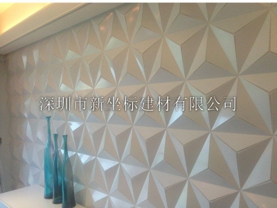 人造石立体造型背景墙