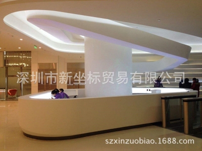 可丽耐异型接待台，无缝拼接